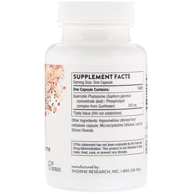 Quercetin Phytosome 60 cápsulas de Thorne Research Thorne Research THR-00435 Antioxidantes salud.bio