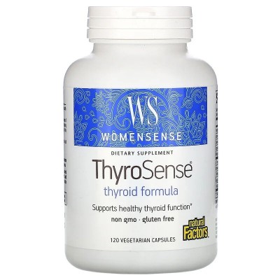ThyroSense (Thyroid Formula) WomenSense 120 Vegetarian Capsules de Natural Factors Natural Factors NFS-04946 Tiroides salud.bio