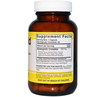 Concentrado glandular de tiroides cruda de Natural Sources® Natural Sources  Tiroides salud.bio