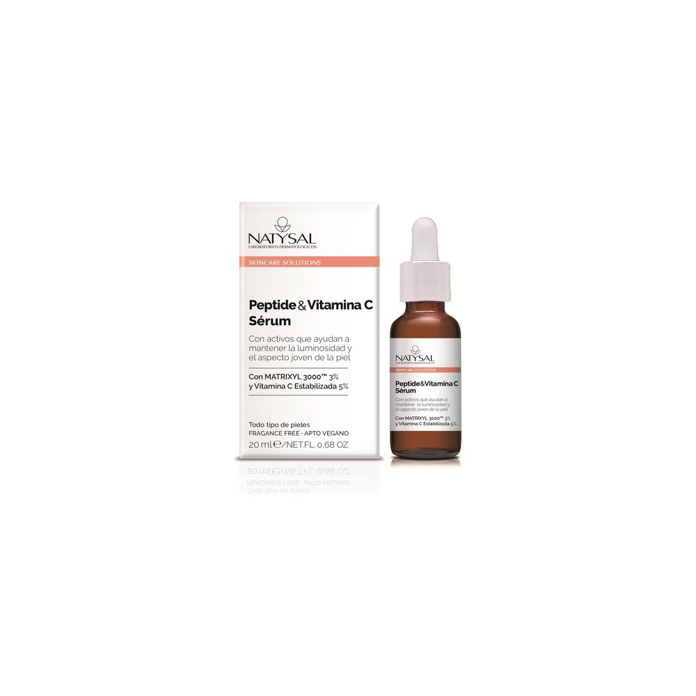 Sérum Péptide y Vitamina C 20ml Skincare Solutions de Natysal Natysal NAT-13648 Cosmética Natural salud.bio