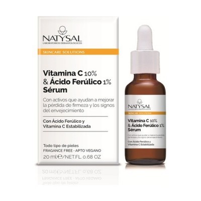 Sérum con vitamina c & ácido ferúlico 20ml Skincare Solutions de Natysal Natysal NAT-13587 Cosmética Natural salud.bio