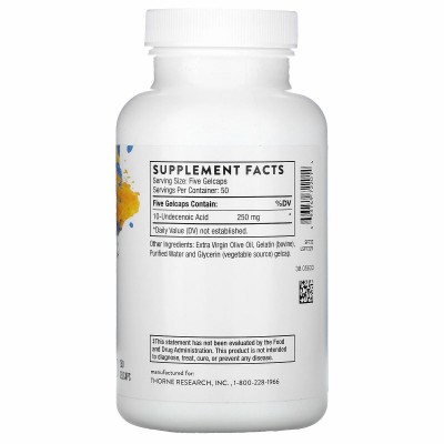 Formula SF722, 250 perlas (Ácido undecilénico) de Thorne Research Thorne Research THR-72201 Ayudas aparato Digestivo salud.bio
