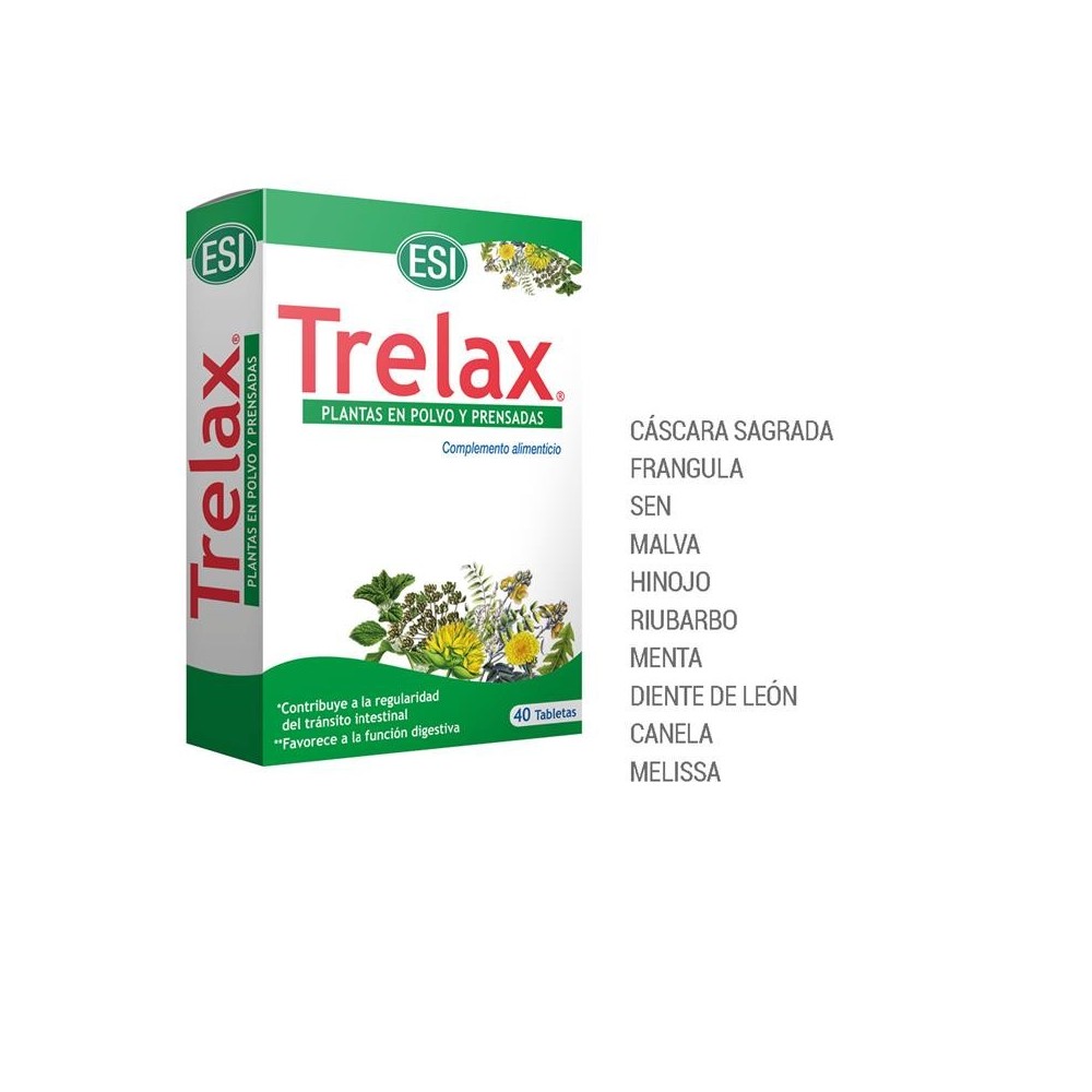 Trelax 40 Comprimidos de ESI ESI LABORATORIOS ESI-17010401 Laxantes salud.bio
