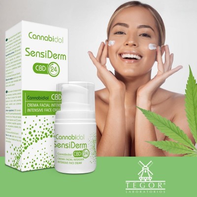 Cannabidol SensiDerm CBD 24h de Laboratorios Tegor Tegor T30081 Cosmética Natural salud.bio