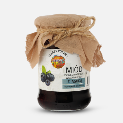 MIEL con Arandano Azul (honey with blueberry) 360g de la Polinesia India Cosmetec and food 5903991430939 Miel, Polen, Jalea R...