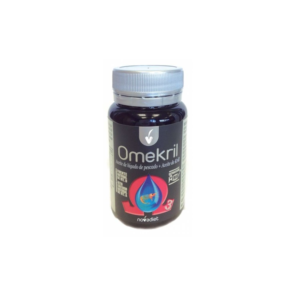 Omekrill de NovaDiet 60 cápsulas blandas Novadiet 10033 Ayudas niveles Colesterol y Trigliceridos salud.bio