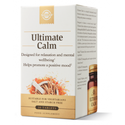 Ultimate Calma - 30 Comprimidos de Solgar SOLGAR SOL-30092 Estados emocionales, ansiedad, estrés, depresión, relax salud.bio