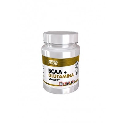 BCAA + Glutamina CONCEPT 500g de Megaplus Megaplus BCAA+G Aminoácidos salud.bio