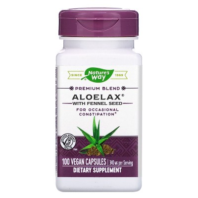Aloelax (Aloe Vera y Semillas de Hinojo) 340mg de Nature's Way Nature`s Way NWY-00900 Laxantes salud.bio
