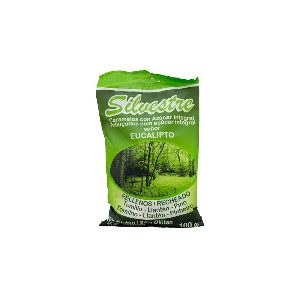 Caramelos Rellenos sabor Eucalipto 100gr de Silvestre Silvestre MER-006550 Caramelos salud.bio