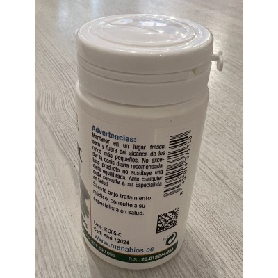 Melatonina Pura 1,95mg en comprimidos de Manabios Manabios  insomnio y descanso salud.bio