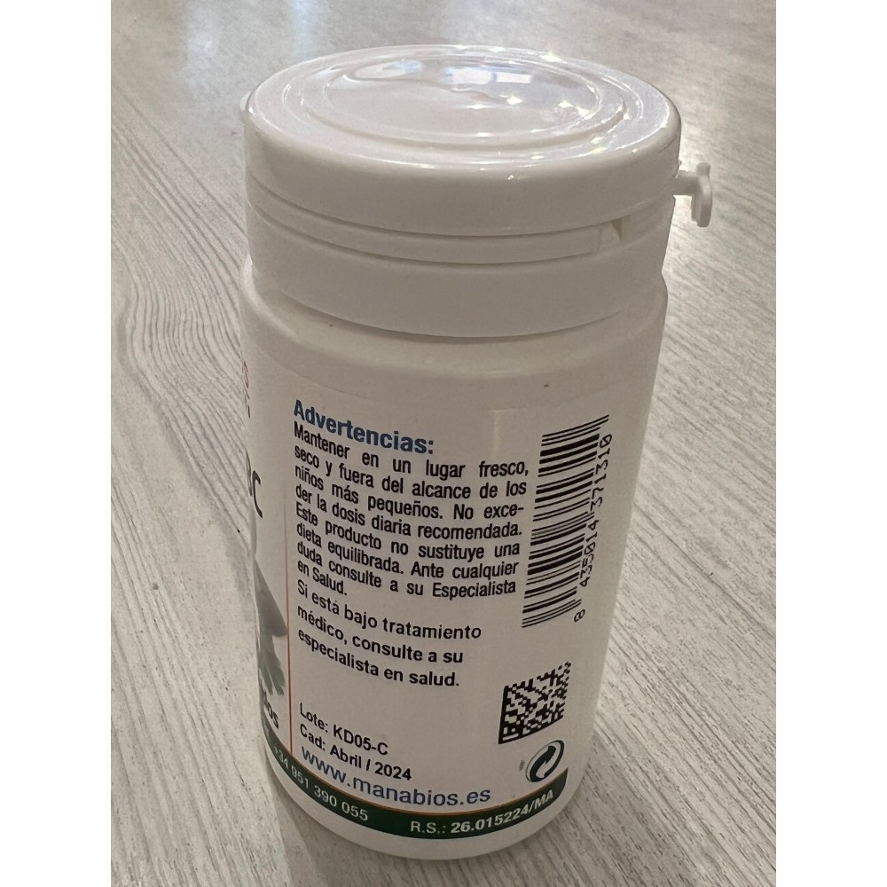 Melatonina Pura 1,95mg en comprimidos de Manabios Manabios  insomnio y descanso salud.bio