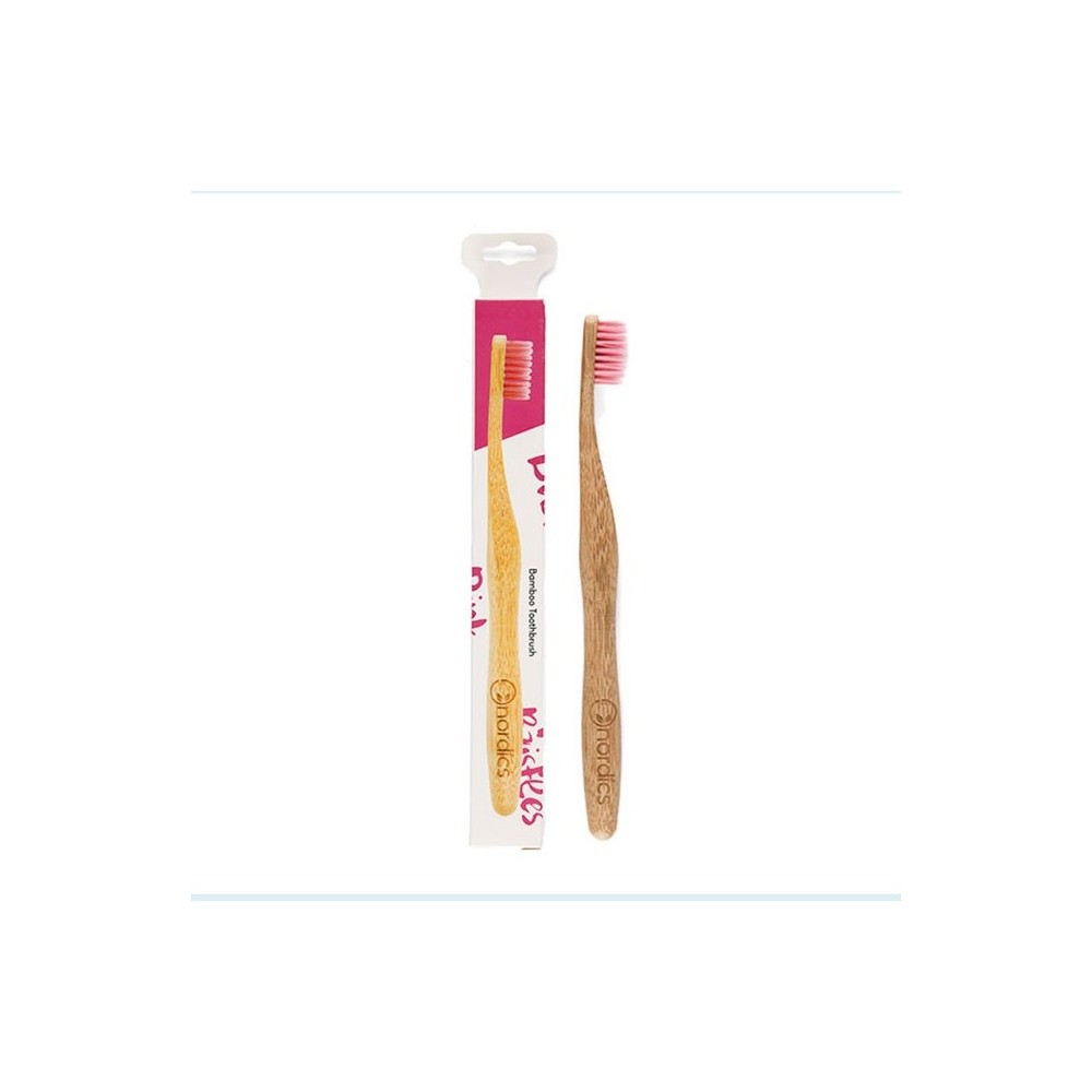 Cepillo dental Biodegradable de BAMBU adultos de nordics Nordics 1076-003 Dentrificos , Pasta de Dientes salud.bio