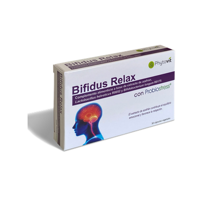 BIFIDUS RELAX con Probiostress® de Phytovit Phytovit 2101380 Estados emocionales, ansiedad, estrés, depresión, relax salud.bio