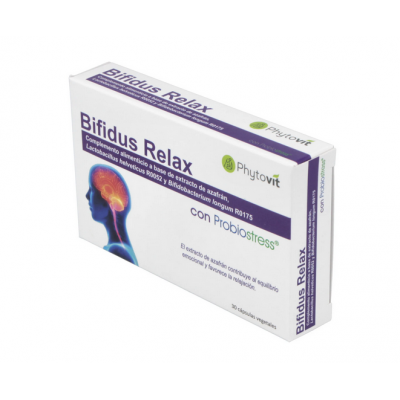 BIFIDUS RELAX con Probiostress® de Phytovit Phytovit 2101380 Estados emocionales, ansiedad, estrés, depresión, relax salud.bio
