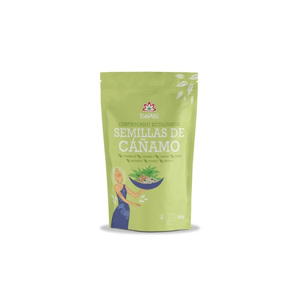 Semillas de Cáñamo BIO sin cáscara 250g de ISWAR iswari 1227-009 Super Alimentos salud.bio