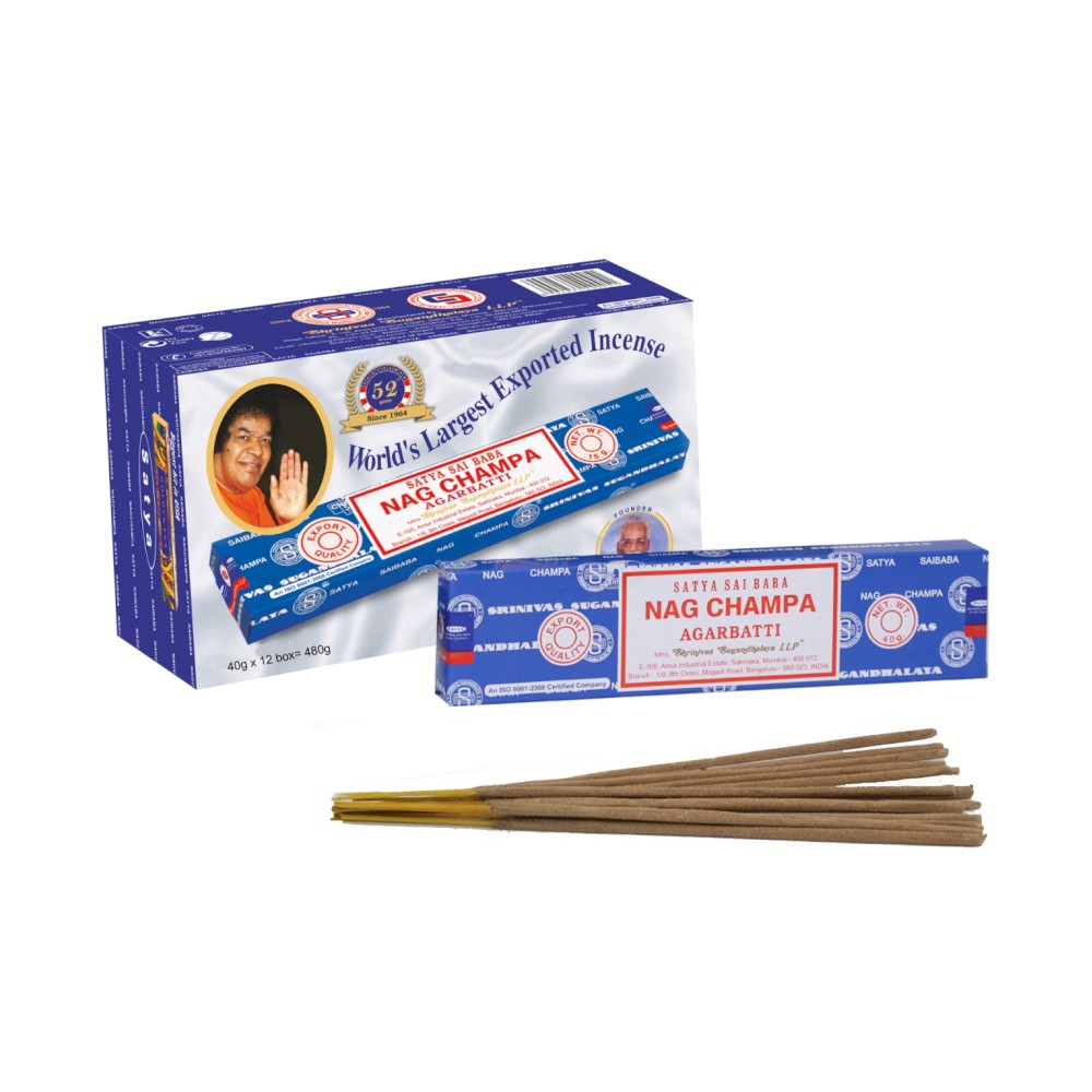 Nag Champa Incienso caja 15g en 11 varillas Radhe Shyam S.A.  2682001023 Inciensos salud.bio