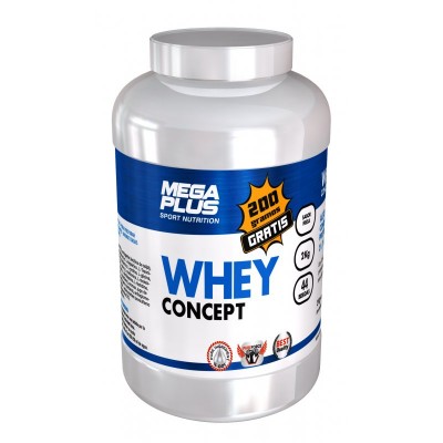 WHEY CONCEPT 2 Kg. Proteina alta calidad Megaplus Megaplus  Proteinas salud.bio