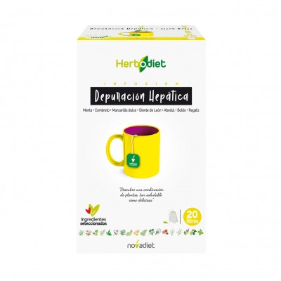 HERBODIET Depuración Hepática infusión de novadiet Novadiet NOV-00501 Higado y sistema hepatobiliar salud.bio