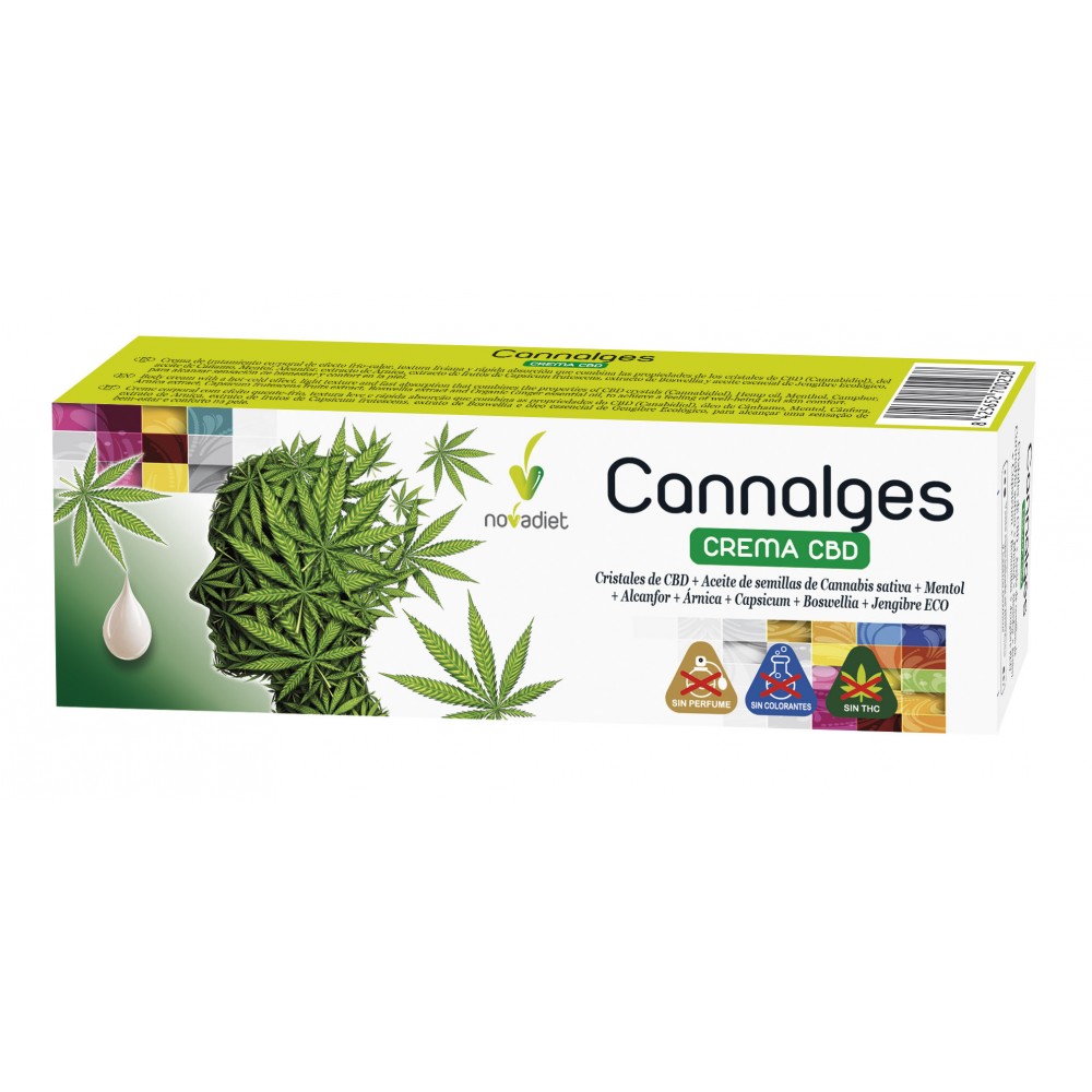Cannalges CREMA CBD de Novadiet Novadiet NOV-70023 Plantas Medicinales salud.bio