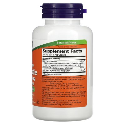 Silimarina con doble concentración, 300 mg de NOW Foods NOW Foods  Higado y sistema hepatobiliar salud.bio