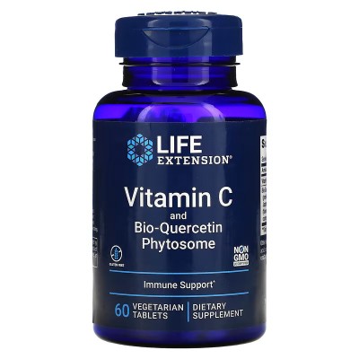 Vitamina C y fitosoma de bioquercetina de Life Extension Life Extension  Antioxidantes salud.bio