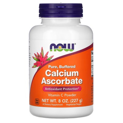 Ascorbato de Calcio Puro, Polvo de Vitamina C, 227 g (8 onzas) de NOW Foods NOW Foods NOW-00752 Vitamina C salud.bio