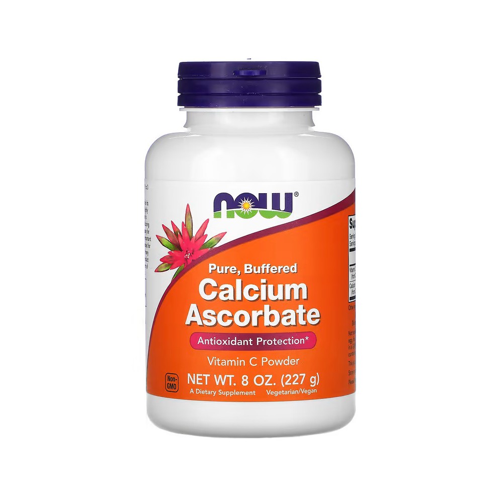 Ascorbato de Calcio Puro, Polvo de Vitamina C, 227 g (8 onzas) de NOW Foods NOW Foods NOW-00752 Vitamina C salud.bio