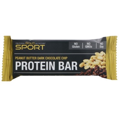 Barrita de proteína, Maní y chocolate negro, 60 g. de California Gold Nutrition California Gold Nutrition CGN-01096 Proteinas...