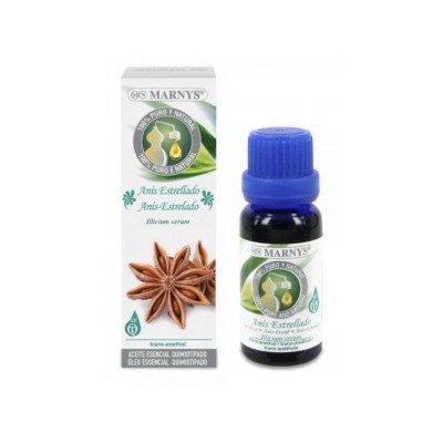 Aceite esencial de Anis Estrellado Marnys 15 ml Marnys AA001 Aceites esenciales uso interno salud.bio