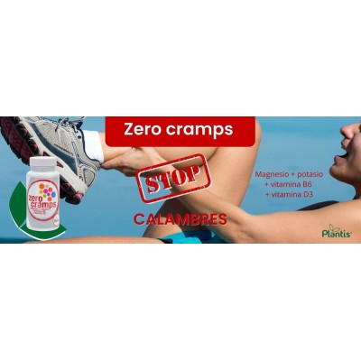 Zero Cramps (Magnesio+Potasio+D3+B6) de Plantis Artesania Agrícola ART-092037 Articulaciones, Huesos, Tendones y Musculos, co...