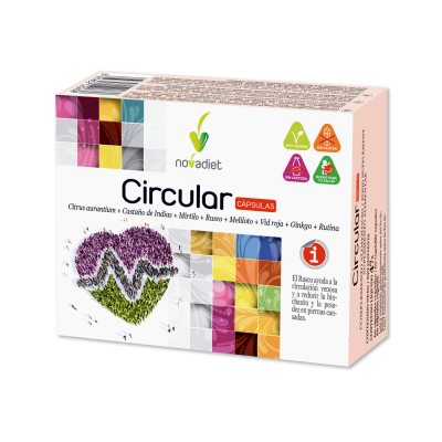 Circular 60 cápsulas de NovaDiet Novadiet NOV-52063 Sistema circulatorio salud.bio