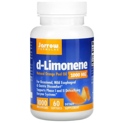 D-Limoneno, 1000 mg, 60 Perlas de Jarrow Formulas Jarrow Formula JRW--01039 Ayudas aparato Digestivo salud.bio