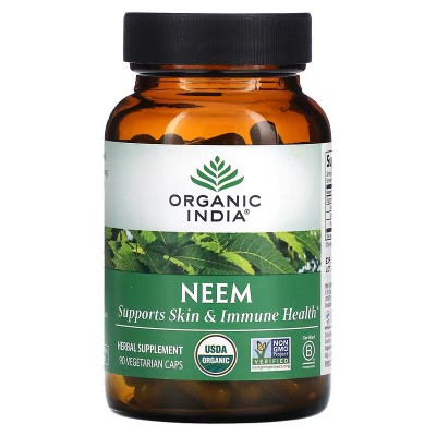 Neem Organico, 90 cápsulas vegetales de Organic India India Organic USA ORI-00054 Ayudas aparato Digestivo salud.bio