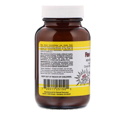 Hipófisis cruda, 50 cápsulas de Natural Sources® Natural Sources NSI-25150 Tiroides salud.bio