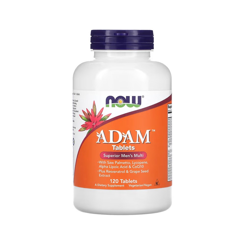 ADAM, Superior Men's Multi, 120 tabletas de NOW Foods NOW Foods NOW-03876 Salud Sexual y Fertilidad salud.bio