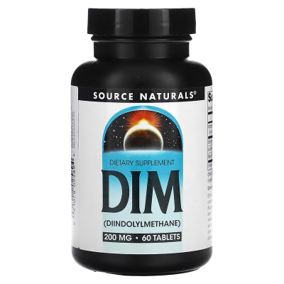 DIM Di-indolyl Methane (estrogen control) 200mg. 60 Comprimidos de Source Naturals® Natural Sources SNS-02589 Suplementos Dep...