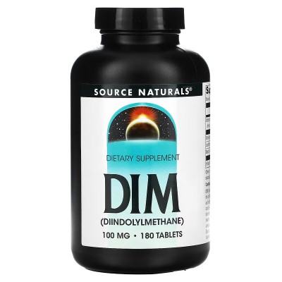 DIM Di-indolyl Methane (estrogen control) 100mg. 180 Comprimidos de Source Naturals® Natural Sources SNS-02044 Suplementos De...