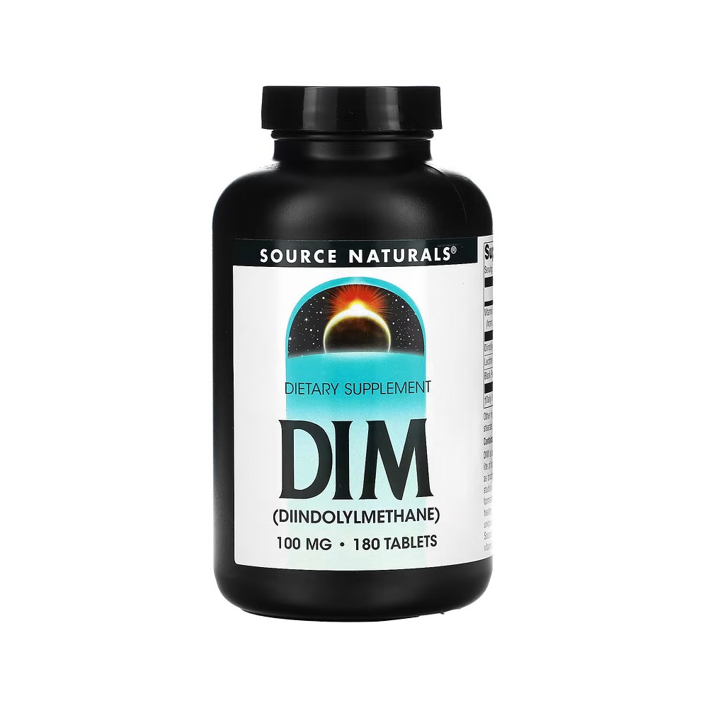 DIM Di-indolyl Methane (estrogen control) 100mg. 180 Comprimidos de Source Naturals® Natural Sources SNS-02044 Suplementos De...