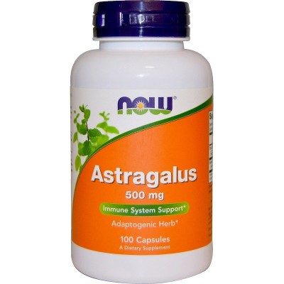 Astragalus 100 Cápsulas 500mg de Now Foods NOW Foods NOW-04605 Sistema inmunitario salud.bio