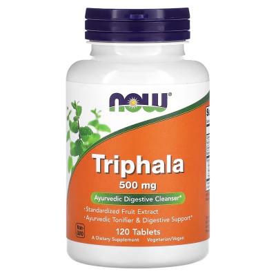 Triphala, 500 mg, 120 comprimidos de NOW Foods NOW Foods NOW-04764 Control de Peso salud.bio