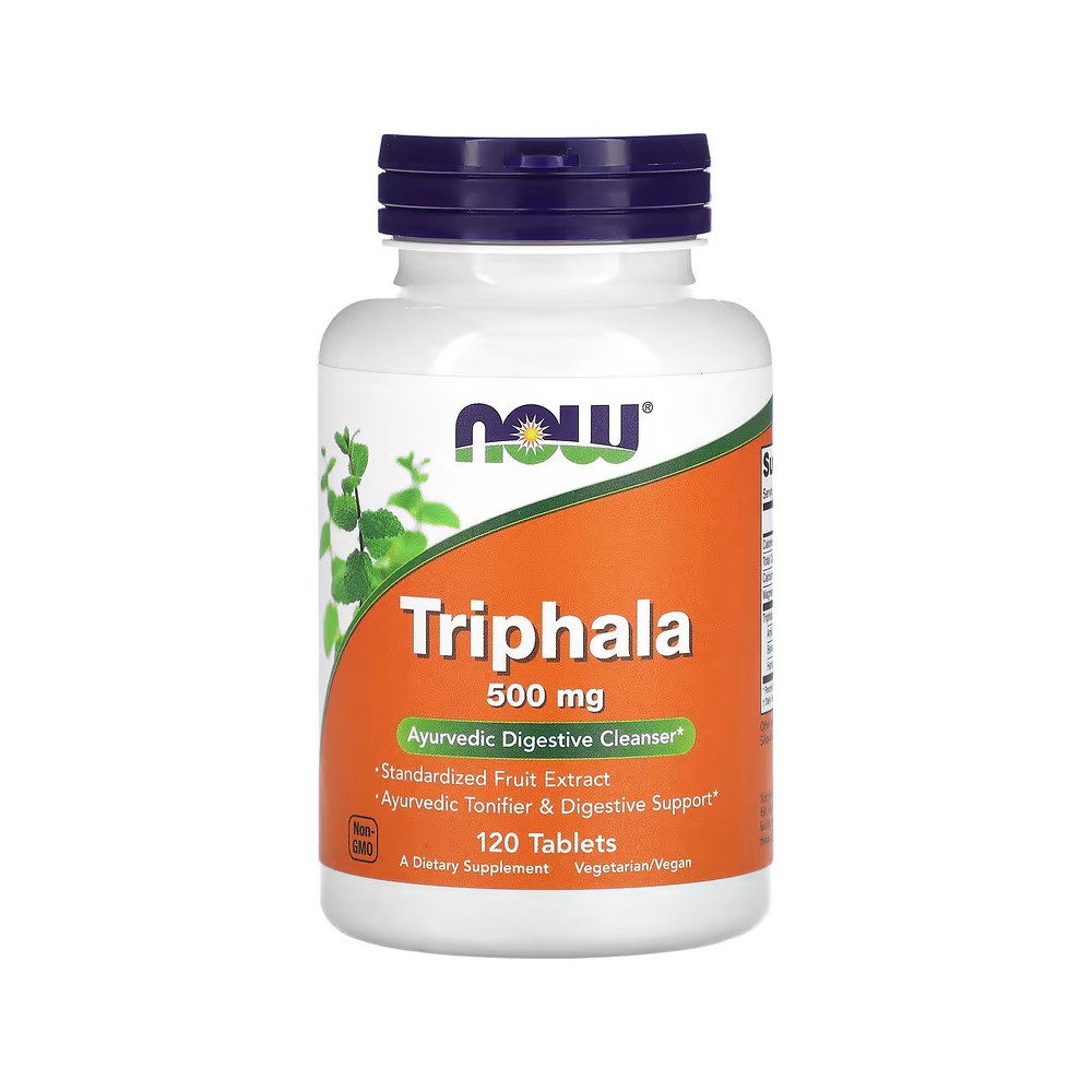 Triphala, 500 mg, 120 comprimidos de NOW Foods NOW Foods NOW-04764 Control de Peso salud.bio