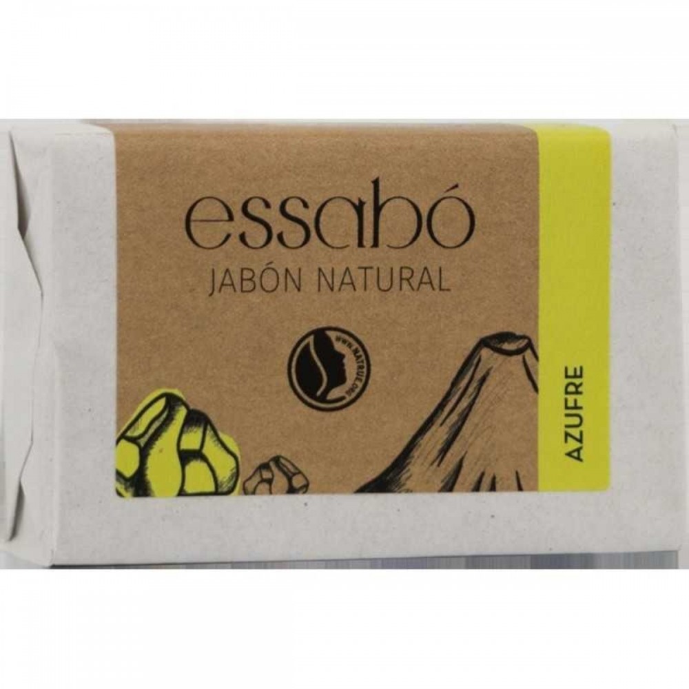 Jabón natural de Azufre artesano 100gr. de ESSABÓ Essabo de Jabones Beltran DIE-4274 Cuidado externo e higiene salud.bio