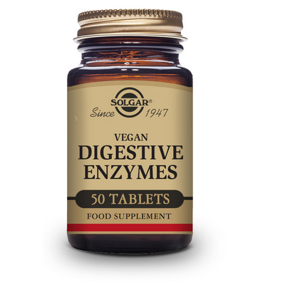 Enzimas Digestivas Vegan 50 comprimidos de Solgar SOLGAR SOL-0143 Ayudas aparato Digestivo salud.bio