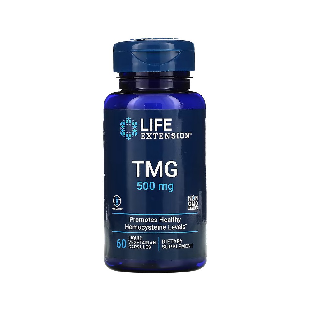 TMG, Cardiovascular 60 cápsulas vegetales de Life Extension Life Extension LEX-18596 Sistema circulatorio salud.bio