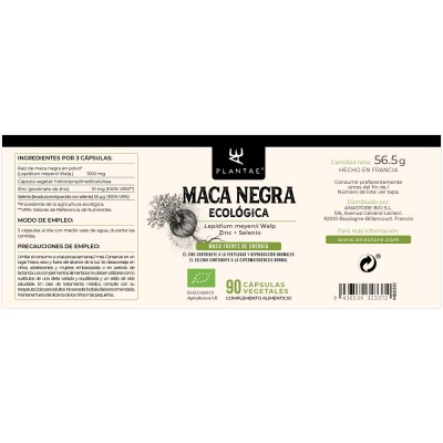 Maca negra Ecológica de Anastore Bio Anastore MB03 Libido hombre y mujer salud.bio