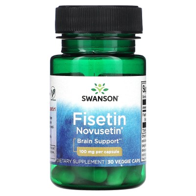 Fisetina novusetina, 100 mg, 30 cápsulas vegetales de Swanson Swanson SWV-02707 Antioxidantes salud.bio