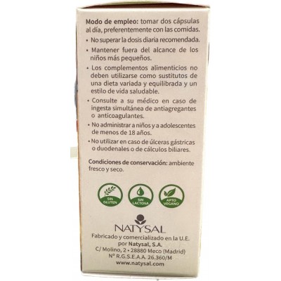 Harpasul Forte 40 Cápsulas de Natysal Natysal NAT-13595 Articulaciones, Huesos, Tendones y Musculos, componen el Aparato Loco...