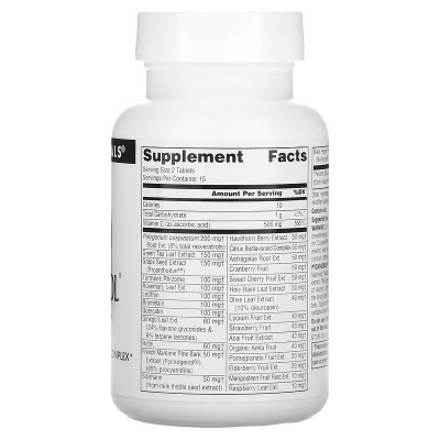 Pycnogenol Supremo, 30 tabletas de Source Naturals® Natural Sources SNS-02219 Antioxidantes salud.bio