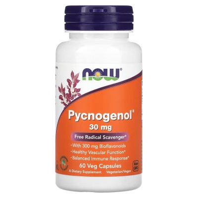 Pycnogenol, 30 mg, 60 cápsulas vegetales de NOW Foods NOW Foods NOW-03264 Antioxidantes salud.bio